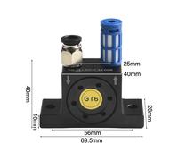 Vibratore a turbina con compressore d'aria in lega di alluminio per un funzionam