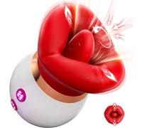 Vibratore Adulto Sesso Giocattoli per Donne - 3IN1 bocca a forma di succhiare vibratore, 10 lingua leccando 3 succhiare capezzoli anale clit succhiatore