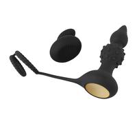 Vibratore anale con anello fallico, Rebel 1 pz Vibratore