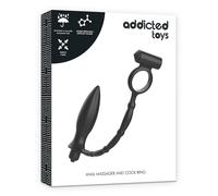 Vibratore anale con anello fallico vibrante addicted toys