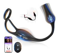 Vibratore Anale con Anello per Pene Sex Toys, Vibratore per Uomo Anal Plug Prostata Vibratore con Telecomando, Sex Toys Uomo Massaggiatore Prostatico 7 Modalità Donna Sex Toy