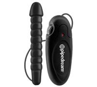 Vibratore anale con telecomando nero per giochi di sesso anale stimolatore black