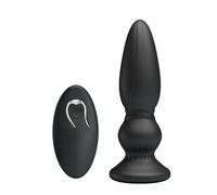 MR PLAY - POTENTE VIBRATORE TELECOMANDO PLUG ANALE NERO