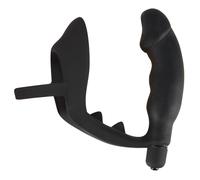 vibratore anale dildo con anello fallico indossabile plu vibrante fallo in silic