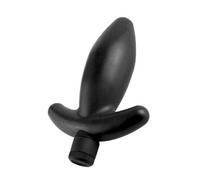 Vibratore anale dildo fallo liscio nero dilatatore vibrante anal butt plug black