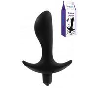 Vibratore anale in siicone dilatatore butt plug black mini fallo dildo vibrante