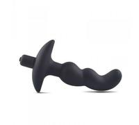 Vibratore anale in silicone fallo vibrante per prostata dildo a sfere morbido