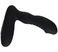 Vibratore anale in silicone realistico fallo vibrante black dildo plug butt sex