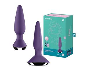 Vibratore anale in silicone ricaricabile plug butt dilatatore fallo vibrante sex