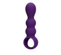 Vibratore anale indossabile a sfere con anello butt plug liscio in silicone hot