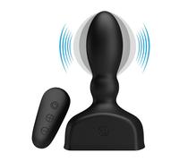 MR PLAY - TELECOMANDO PLUG ANALE GONFIABILE NERO