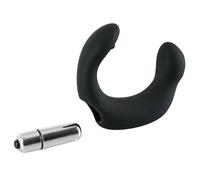 vibratore anale nero in silicone nero stimolatore prostata black uomo vibrante