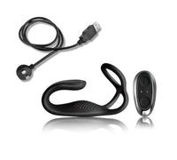 Vibratore anale per prostata fallo vibrante in silicone con anello fallico black