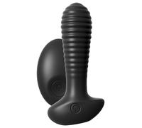 Vibratore anale per prostata nero dildo vibrante morbido fallo in silicone black