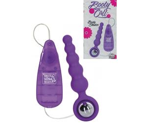 Vibratore anale piccolo dildo a sfere fallo vibrante plug dilatatore in silicone