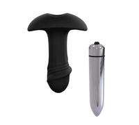 Vibratore anale piccolo fallo liscio vibrante in silicone dildo mini dilatatore