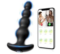Vibratore Anale Plug sex toys -14cm prostata vibratore in silicone ricaricabile e vibratore del punto G, giocattoli sessuali Anali Uomo/donne/coppie piacere, con controllo app 9 modalità di vibrazione
