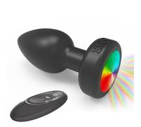 Vibratore anale Plug Vibration Prostata Telecomando Sex Toy Toy Toy Plug in silicone con vibrazione per uomini - Stimola la prostata o l'ano