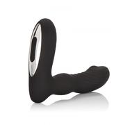 Vibratore anale rotante dildo anal plug ricaricabile nero in silicone