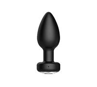 Vibratore anale - Sex Toy con controllo app Smartphone - Plug con vibrazione per uomini, donne o coppie - Stimola la prostata o l'ano - Giocattolo sessuale in silicone nero
