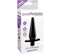 Vibratore anale stimolatore nero sexy plug con vibrazione in silicone per ano