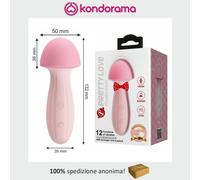 vibratore anale vaginale in silicone super morbido ultra soft funghetto rosa sex