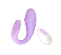 vibratore APP telecomando senza fili vibratore dildo spina anale donna masturbazione bastone piacere sessuale adulto giocattolo del sesso (viola, Cina)