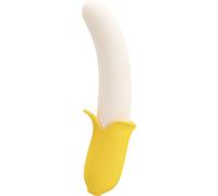Vibratore Banana Geek Pretty Love Multifunzionale Silicone 7 Vibrazioni 3 Spinte Giallo USB