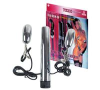 Vibratore capezzoli stimolatore morsetti CON DILDO VIBRANTE VAGINALE SEXY INTIMO