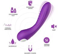 Vibratore Clitoride Armony Legend - Silicone, Viola
