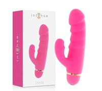 Vibratore Clitoride Intense Rosa Silicone - 20 Velocità