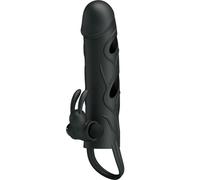 Vibratore clitoride manica cava in silicone 14 cm, Lunghezza 70 mm, Larghezza 180 mm, Profondità 50 mm, Dipartimento DONNE, Colore Nero