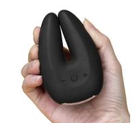 LoveToy O-Sensual Rapture Twin Clitoral or Nipple Vibrator Black