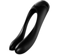 Vibratore clitoride Satisfyer Candy cane nero