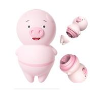 Vibratore Clitorideo Licking Leccatore con 6 Modalità a Forma di Maialino Mini Stimolatore Lecca Clitoride Ricaricabile Impermeabile Silenzioso Porcellino Masturbatore Femminile Donna