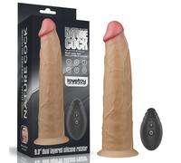 VIBRATORE CON ROTAZIONE FALLO REALISTICO IN SILICONE VIBRANTE RICARICABILE USB