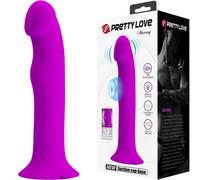Pretty Love Murray Vibrating Dildo 19cm Purple