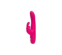 Vibratore Impermeabile Curvo Slim con Stimolatore Clitorideo Ricaricabile Happyrabbit (rosa)