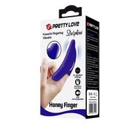 VIBRATORE DA DITO PER DONNA STIMOLATORE VAGINALE CLITORIDEO VIBRANTE BLU TOYS
