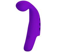 Vibratore da dito ricaricabile Pretty Love Gorgon blu 10 modi, Poids 0.090 Kg, Colore Viola