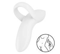 Vibratore da dito Satisfyer Bold Lover bianco waterproof 12 modalità, Poids 0.180 Kg, Colore Bianco