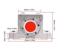 Vibratore della turbina pneumatica 304 in acciaio inossibile G1/8 pollici di turbina ad aria Oscillatore ad alta velocità VIBRAZIONE COMPATTO QUITI PER GESTIONE INDUSTRIALE DI