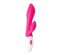 Easytoys Vibe Collection Vibratore Rabbit in Silicone - Rosa/Bianco