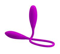 Vibratore di dildo a doppia penetrazione per coppia, vibratore ricaricabile multi-velocità vagina anale donne uomini gay dildo giocattoli sessuali impermeabili