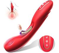 Vibratore di dildo di giocattoli sessuali per adulti - Clitorale G Spot Dual Stimulate Coniglio Vibratore con 2 * 9 modalità di vibrazione intensa, femminile vaginale anale giocattoli sessuali Nipple
