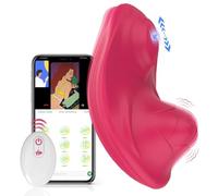 Vibratore di telecomando App, vibratori di mutanze indossabili per capezzolino clitorale con 9 modalità vibranti impermeabili Mini giocattoli sessuali per adulti per il piacere delle donne