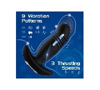 ANOS Tappo anale prostatico RC wireless con telecomando – Vibrazione, movimento e spinta