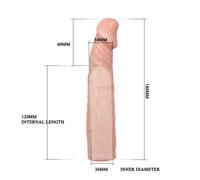 Vibratore dildo prolunga pene fallo intimo realistico bondage sex toy guaina xxx