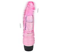 Vibratore dildo realistico ad alta frequenza e giocattolo di vibrazione sessuale per stimolazione dell'orgasmo del punto G impermeabile per le donne (rosa)