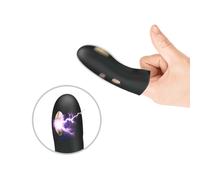 Vibratore Dito Vaginale Donna Elettrostimolatore Vibrante Punta in Oro 18K USB